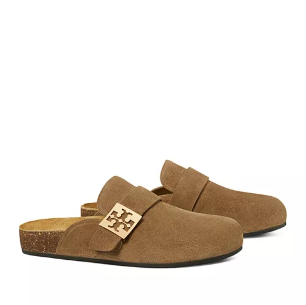 Tory Burch Women's Mellow Slip On Buckled Mule Clogs